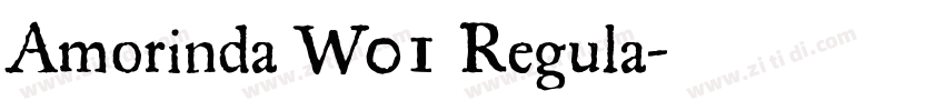 Amorinda W01 Regula字体转换